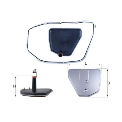 Bilde av MAHLE ORIGINAL HX 235D1 Automatgirfilter med tetning