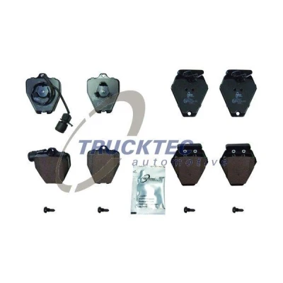 Bilde av TRUCKTEC AUTOMOTIVE 07.35.245 Bremseklosser framaksel inkl. slitasjevarselkontakt AUDI: A8 D2