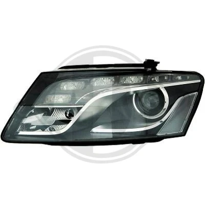 Bilde av DIEDERICHS 1075084 Frontlykter høyre PWY24W, D3S LED, xenon svart med motor for høydejustering hovedlys AUDI: Q5
