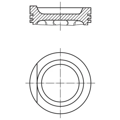 Bilde av MAHLE ORIGINAL 033 97 01 Motorstempel 83,01