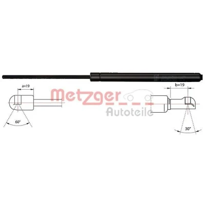 Bilde av METZGER 2110423 Gassfjær 480 473