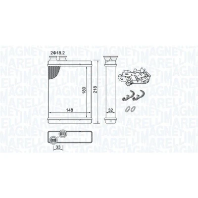 Bilde av MAGNETI MARELLI 350218515000 Varmeveksler