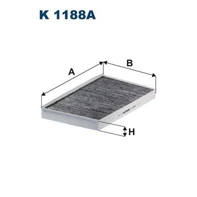 Bilde av FILTRON K 1188A Kupéfilter Karbonfilter 346 205 32 MERCEDES BENZ: Vito Minibuss, Mixto, Viano