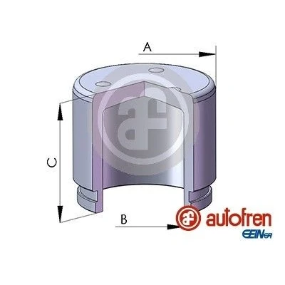 Bilde av AUTOFREN SEINSA D02572 Stempel, bremseklave 51 framaksel HONDA: CIVIC 5 Stufenheck, CRX 2