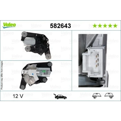 Bilde av VALEO 582643 Vindusviskermotor 12 bak for høyre/venstre ratt