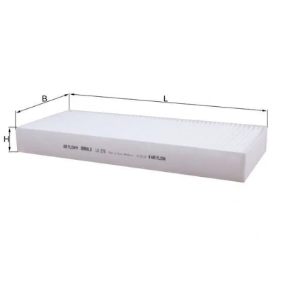 Bilde av MAHLE ORIGINAL LA 279 Kupéfilter Partikkelfilter 361,0 159 40,0
