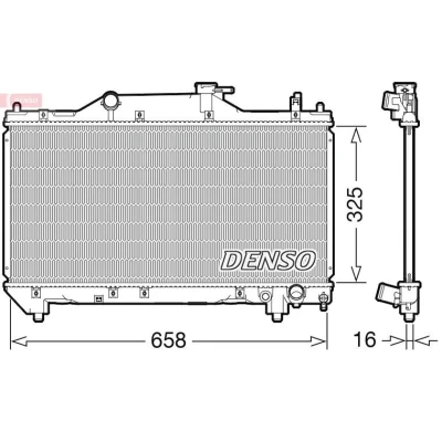 Bilde av DENSO DRM50131 Radiator 661 324 16 TOYOTA: Avensis I Sedan, Stasjonsvogn