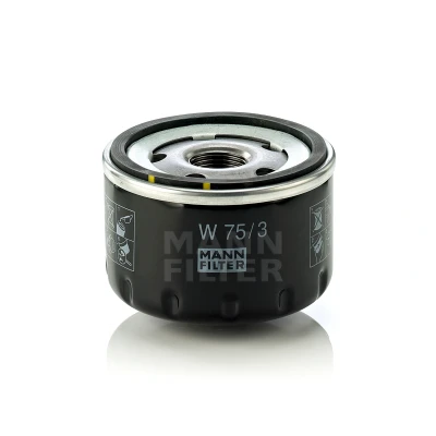 Bilde av MANN FILTER W 75/3 Oljefilter M 20 X 1.5 med en retursperreventil Påskruingsfilter RENAULT: MEGANE 1, Super 5 Hatchback, SCENIC 2