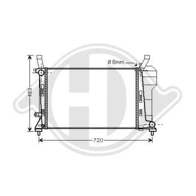 Bilde av DIEDERICHS DCM2414 Radiator 599 374 26 Climate