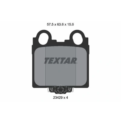 Bilde av TEXTAR 2342901 Bremseklosser med akustisk slitasjevarsel LEXUS: IS I Sedan, GS II, Sportcross, TOYOTA: Land Cruiser Prado 70 Pick up
