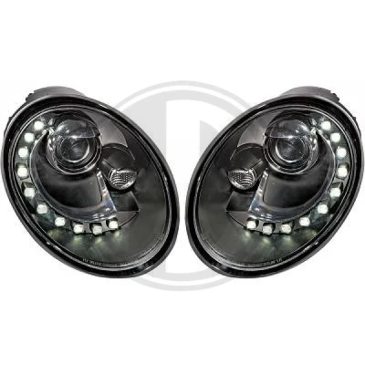 Bilde av DIEDERICHS HD Tuning 2265685 sett hovedfrontlys med motor for høydejustering hovedlys VOLKSWAGEN: New Beetle Hatchback