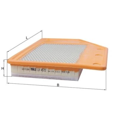 Bilde av MAHLE ORIGINAL LX 4572 Luftfilter 49,0 231 349 Filterinnsats OPEL: Insignia B Sports Tourer, Country Grand Sport