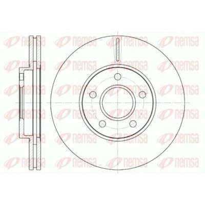 Bilde av REMSA 6662.10 Bremseskiver framaksel 277,9, 277,9 24 5 ventilert FORD: Transit Connect V408 Van, Mk1 Van
