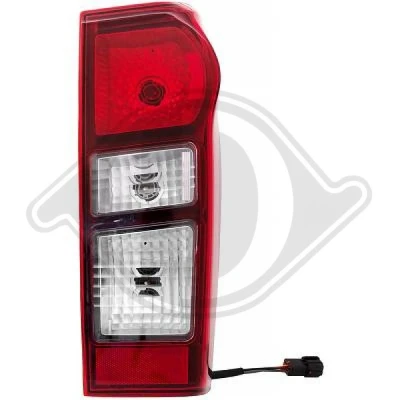 Bilde av DIEDERICHS 5404890 Baklykter høyre mørk, Rød ISUZU: D Max II Pick up