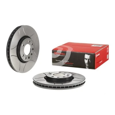 Bilde av BREMBO MAX LINE 09.9162.75 Bremseskiver 302 28 5 innvendig ventilert, med sliss belagt høy karbon SAAB: 9 3 Sedan, Stasjonsvogn, Cabrio