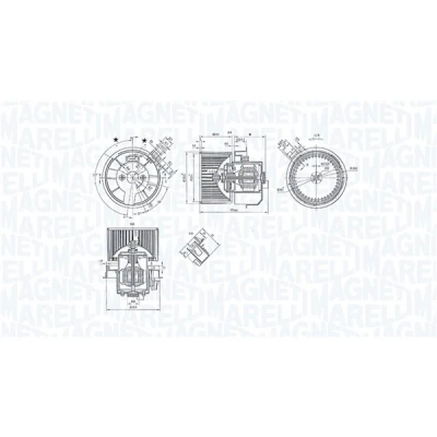 Bilde av MAGNETI MARELLI 069412247010 Elektromotor, innendørsvifte 12
