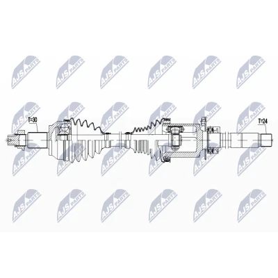 Bilde av Drivaksel, Framaksel venstre, maserati ghibli iii, levante suv, quattroporte vi, 06700070770, 670007077