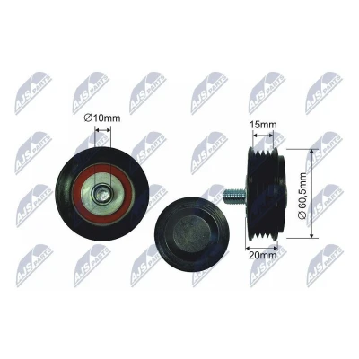 Bilde av Strammerull, kilerem med ribber, audi,skoda,vw, 058 260 511, 58260511
