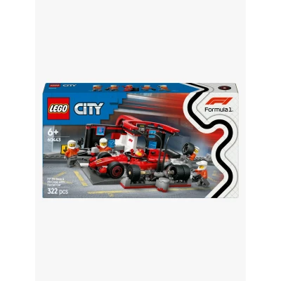 Bilde av LEGO City 60443 F1 depotstopp og team med Ferrari bil Byggesett Plast