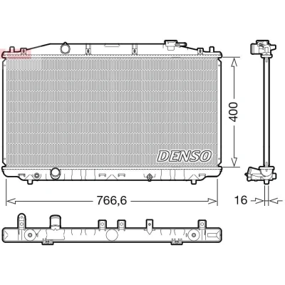 Bilde av Radiator, motorkjøling, honda accord viii, kombi 19010RL2G01, 19010RL5A01, 19010RL6R52