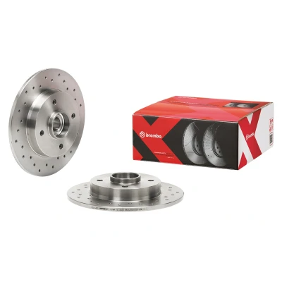 Bilde av BREMBO 08.9512.2X Bremseskiver 249 9 4 fullt ut, hullet belagt med hjullagersett PEUGEOT: 2008 Stasjonsvogn, 207 Hatchback, 307 SW