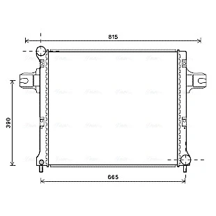 Bilde av Radiator AVA QUALITY COOLING JEA2064