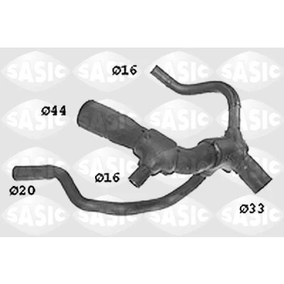 Bilde av SASIC SWH6653 Radiatorslange nedre venstre