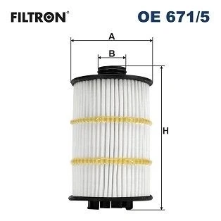 Bilde av FILTRON OE 671/5 Oljefilter Filterinnsats AUDI: A7 Sportback, A6 C7 Avant, Sedan, BENTLEY: Continental GTC