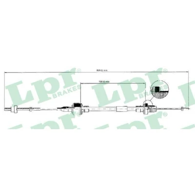 Bilde av Kabel, clutchbetjening, opel combo skåp/stor limousine, corsa b, tigra, 669187, 90522447