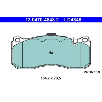 Bilde av Bremseklosser sett, Framaksel, bmw, 34 11 6 786 044