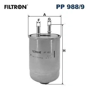 Bilde av FILTRON PP 988/9 Drivstoffilter ledningsfilter 10 RENAULT: MEGANE 3, 3 Grandtour