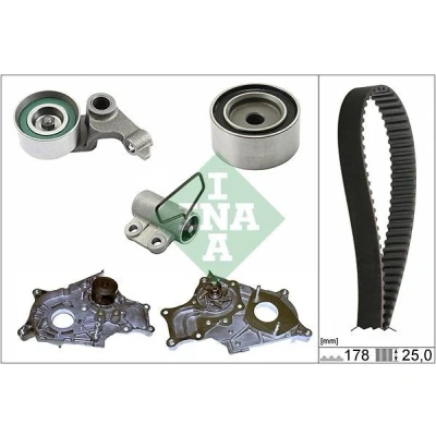 Bilde av INA 530 0543 31 vannpumpe + Registerreimsett med TOYOTA: Avensis II Station Wagon