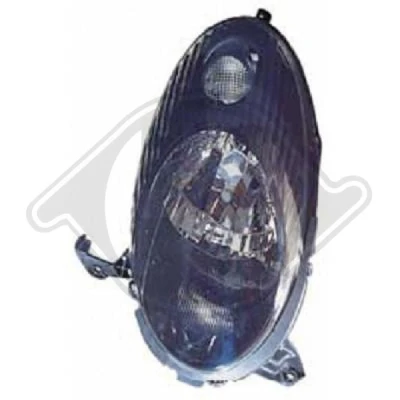 Bilde av DIEDERICHS 6024181 Frontlykter venstre H4 svart NISSAN: MICRA 3