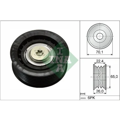 Bilde av INA 532 0471 10 Styrerulle FORD: Transit Mk5 Van, MONDEO 3 Kombi, Flatvogn lastebil/Chassis