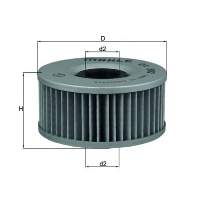 Bilde av MAHLE ORIGINAL OX 802 Oljefilter Filterinnsats