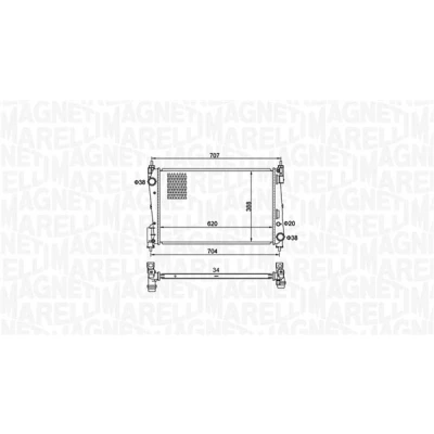 Bilde av Radiator, motorkjøling, fiat grande punto, punto van, skåp/halvkombi, opel corsa d, d 1300297, 133132