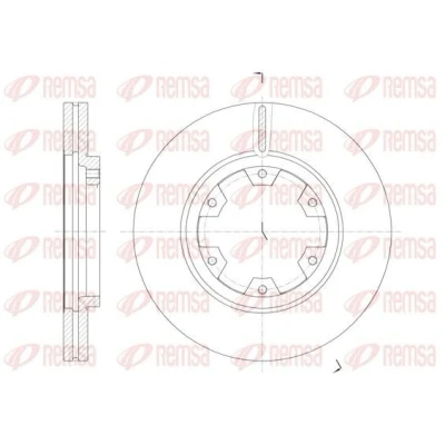 Bilde av REMSA 6466.10 Bremseskiver framaksel 277, 277 26 6 ventilert NISSAN: TERRANO 2, Pick Up