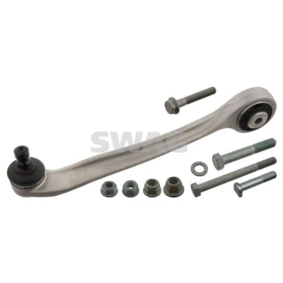Bilde av SWAG 30 94 0745 Bærebru med tilleggsmateriale lager, støtte / styreledd øvre, framaksel venstre, foran Casterstag Aluminium AUDI: A4 B6 Avant