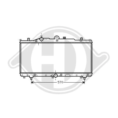 Bilde av DIEDERICHS DCM1930 Radiator Aluminium 270 757 27 Climate FIAT: Barchetta