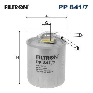 Bilde av FILTRON PP 841/7 Drivstoffilter ledningsfilter 10 20 MERCEDES BENZ: C Klasse T modell, Sprinter 3.5 Van, Sedan, JEEP: Commander