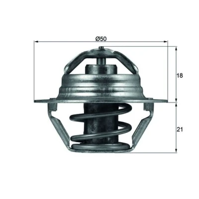 Bilde av MAHLE ORIGINAL TX 100 89D Termostat 89 med tetning RENAULT: MEGANE 2 Kombi, CLIO 3, Coupe Cabriolet