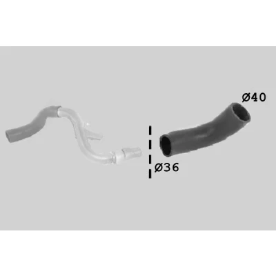 Bilde av SASIC 3336067 Ladeluftslange FORD: Focus 2, 2 Kombi, C Max