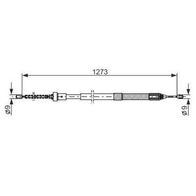 Bilde av BOSCH 1 987 482 308 Bremsekabel 1273