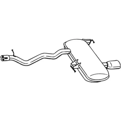 Bilde av sluttlyddemper, bmw 3 [e90], touring [e91], 18307568059