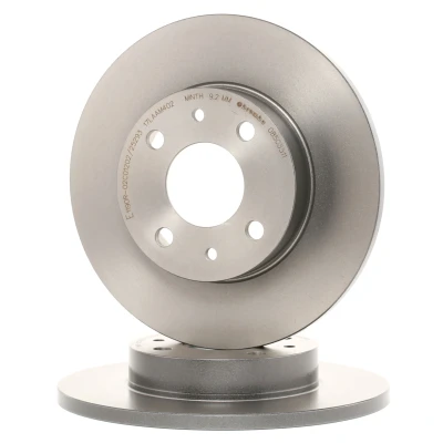 Bilde av BREMBO COATED DISC LINE 08.5085.11 Bremseskiver 240 11 4 fullt ut belagt med skruer FIAT: 500 Hatchback, Punto I Cabrio, Panda II Hatchback