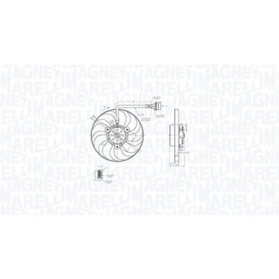 Bilde av MAGNETI MARELLI 069422876010 Kjølevifte 294 12 114 VOLKSWAGEN: Golf 4 Variant