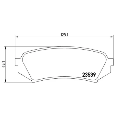 Bilde av BREMBO P 83 049 Bremseklosser ekskl. slitasjevarselkontakt uten tilbehør TOYOTA: Land Cruiser Prado 90, 100, 70 SUV