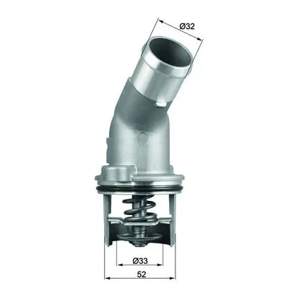 Bilde av MAHLE ORIGINAL TI 205 92D Termostat 92 med tetning AUDI: A4 B7 Avant, A6 C6 B6 Avant