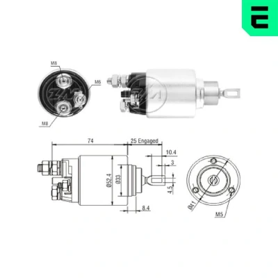 Bilde av ERA ZM2381 Magnetbryter, starter FIAT: Ducato III Flatvogn lastebil / Chassis