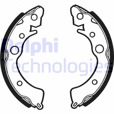 Bilde av DELPHI LS1288 Bremsesko 180 31 HONDA: CRX 1